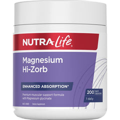 Nutralife Magnesium Hi - Zorb 200 Capsules