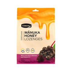 Comvita Manuka Honey Lozenges with Elderberry Extract and Vitamin C 500g