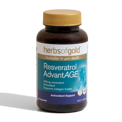 Herbs of Gold Resveratrol AdvantAGE 60 Capsules (Exp date: 01/2025)