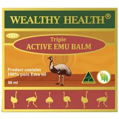 Wealthy Health Triple Active Emu Balm 50ml (Expiry date: 08/2025)